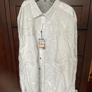 New Robert Graham Simply grand 4XL long sleeved men’s shirt